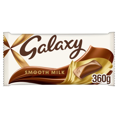 Galaxy Smooth Milk Chocolate Gift Large Sharing Block Bar Vegetarian 