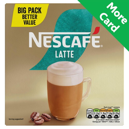 Nescafe Gold Latte Instant Coffee 12 x Sachets