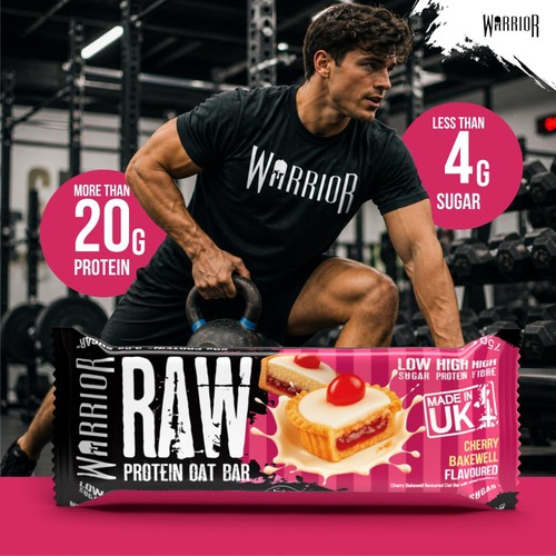 Warrior Raw Protein Cherry Bakewell 75g