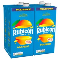 Rubicon Still Mango Drink Cartons 4 x 1L