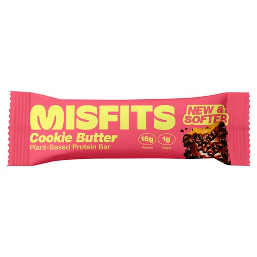 Misfits Plant-Based Cookie Butter Protein Bar 