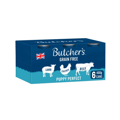 Butcher's Grain Free Puppy Perfect Dog Food Tins Variety Pack