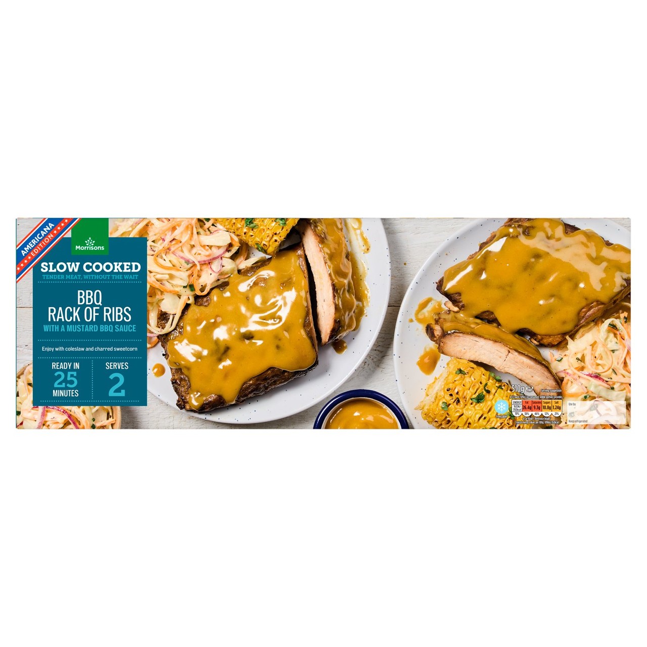 Morrisons Carolina Style Bbq Ribs 510G