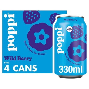 Poppi Wild Berry 4x330ml