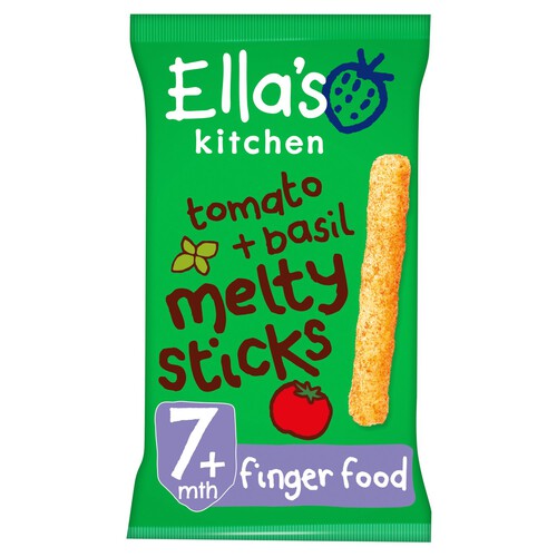 Ella's Kitchen Tomato and Basil Melty Sticks Baby Snack 7+ Months