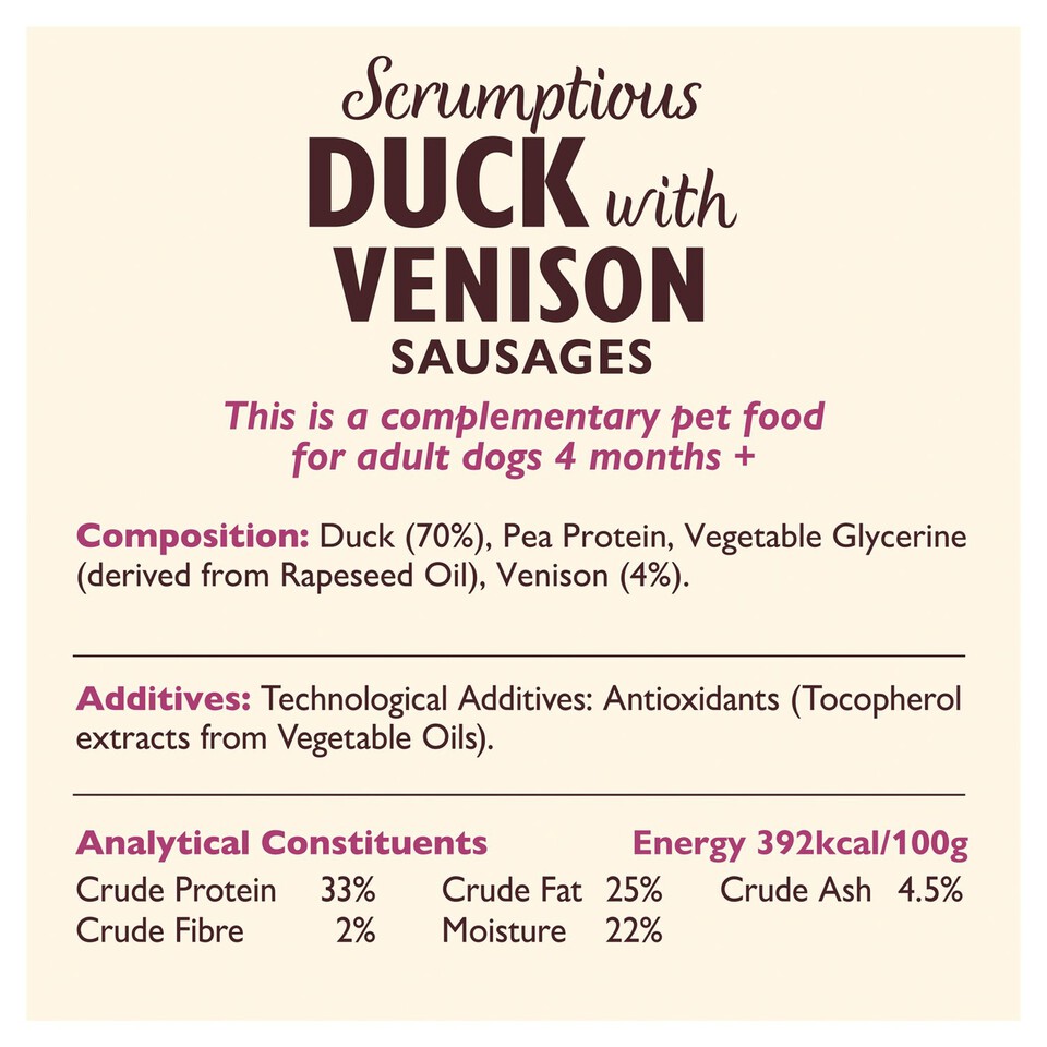 Lily's Kitchen Scrumptious Duck & Venison Sausages Morrisons Online