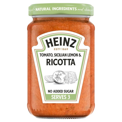 Heinz Tomato, Sicilian Lemon & Ricotta Pasta Sauce 