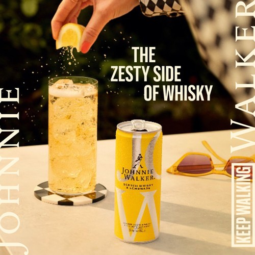 Johnnie Walker Scotch Whisky & Lemonade   250ml