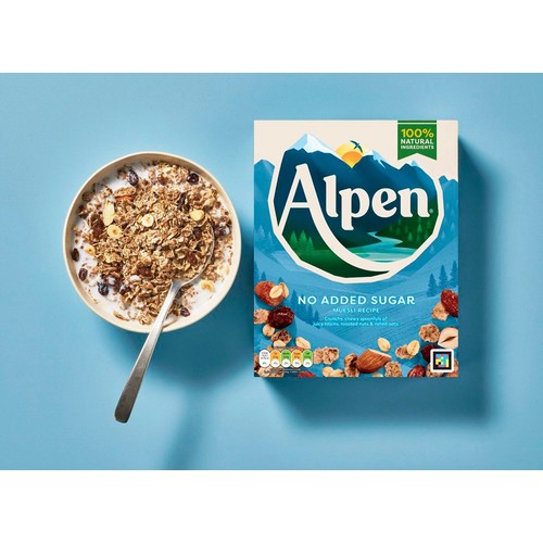 Alpen No Added Sugar Muesli Breakfast Cereal 550g