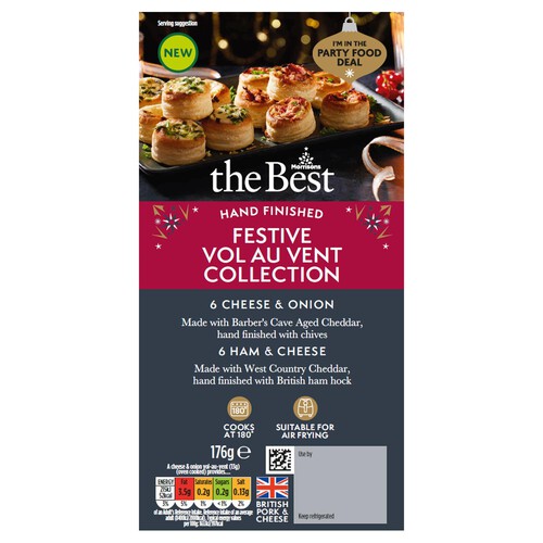 Morrisons The Best 12 Hand Finished Festive Vol-Au-Vent collection 