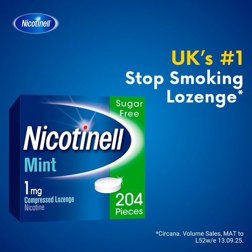 Nicotinell Stop Smoking Aid Nicotine Lozenge 1mg Mint