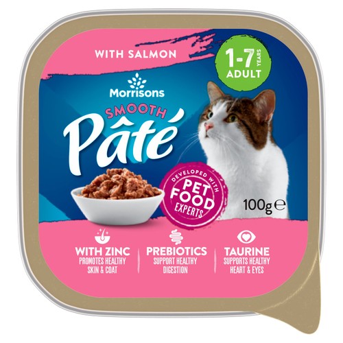 Morrisons cat food salmon pate