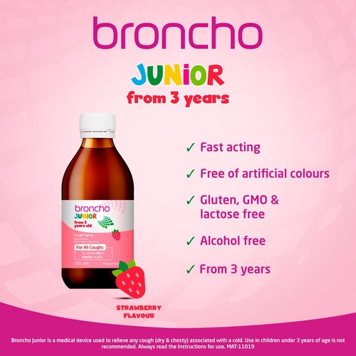 Bronchostop Junior 3+ Cough Syrup 120ml