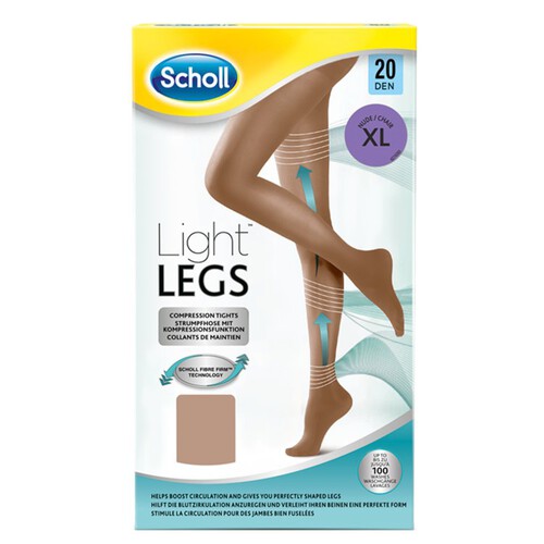 Scholl Light Legs Tights 20 Denier Nude Extra Large