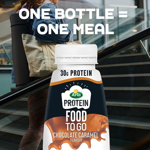Arla Protein Food To Go Chocolate Caramel Meal Replacement Shake 500ml