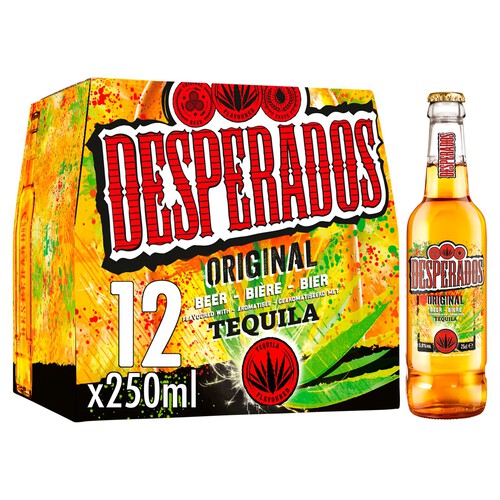 Desperados Tequila Lager Beer Bottles