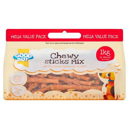 Good Boy Chewy Sticks Mix Mega Value Pack Morrisons Online Groceries Offers