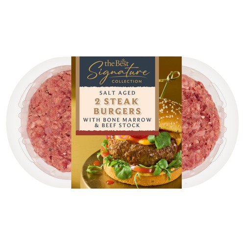 The Best Signature Collection 2 British Salt Dry Age Steak Burgers 340g