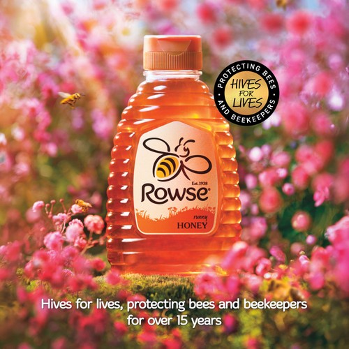 Rowse Pure & Natural Squeezy Runny Honey   340g