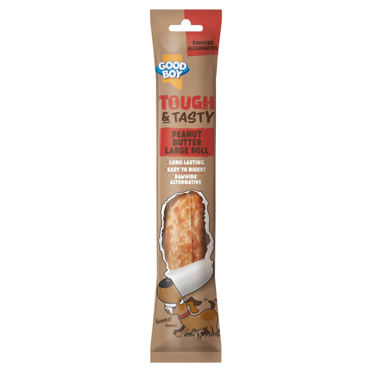 Good Boy Tough & Tasty Peanut Butter Large Roll 80g