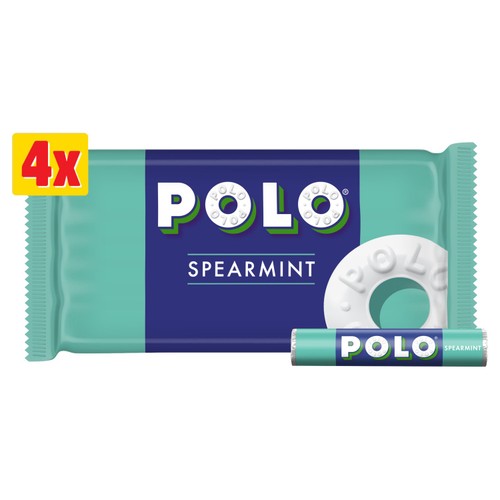 Polo Spearmint Mint Tube Multipack 4 Pack