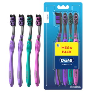 Oral-B Dual Clean Black 40 Medium 4 pack