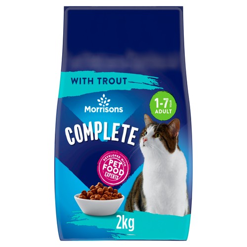 Morrisons complete trout dry cat food