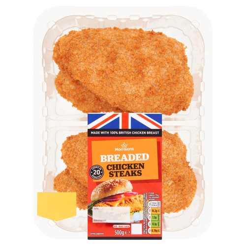 Morrisons breaded chicken steaks