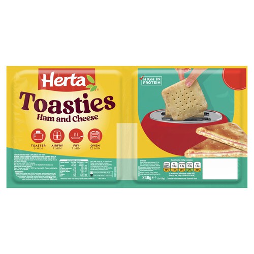 Herta Ham & Cheese Toasties 