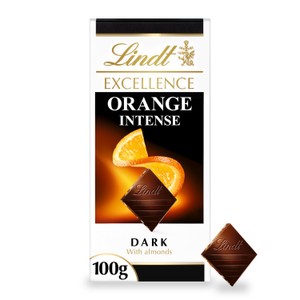 Lindt 100g Excellence Dark Orange Almonds Chocolate Bar