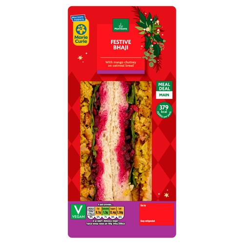 Morrisons Festive Onion Bhaji Sandwich 190g