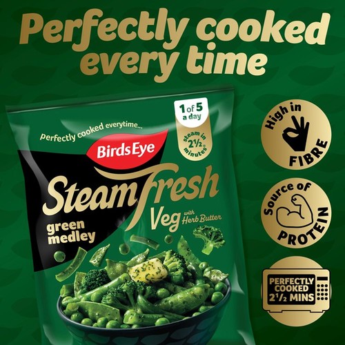Birds Eye Steamfresh 2 Green Medley Steam Bags 300g
