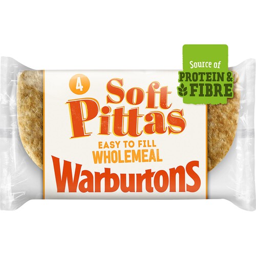 Warburtons Wholemeal Soft Pittas