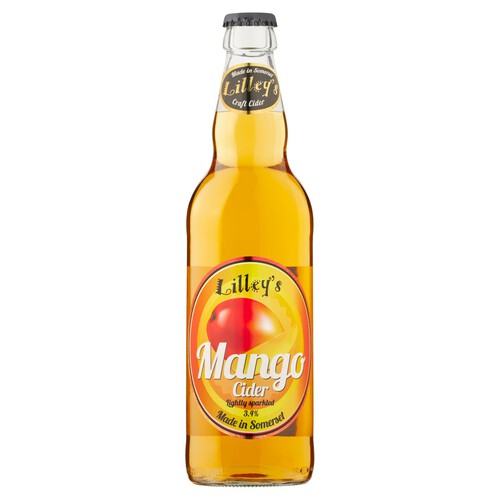 Lilley's Mango Lightly Sparkled Cider Bottle 