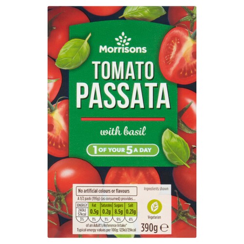 Morrisons Passata With Basil (390g)