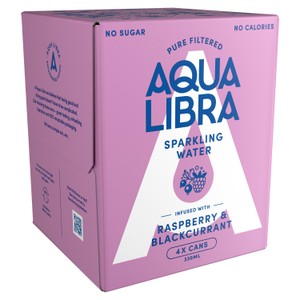 Aqua Libra Raspberry & Blackcurrant Infused Sparkling Water
