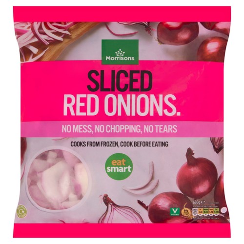 Morrisons Sliced Red Onion 650g