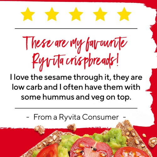Ryvita Crispbread Sesame Crackers 