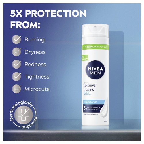 NIVEA MEN Sensitive Shaving Gel