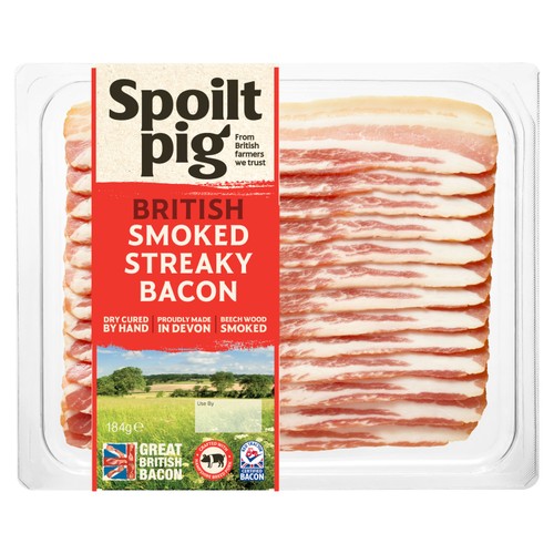 Spoilt Pig Dry Cured Smoked Streaky Bacon