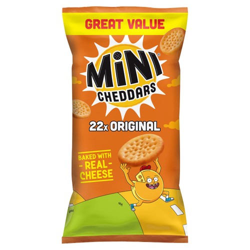 Jacob's Mini Cheddars Original Baked Snacks 22 Pack