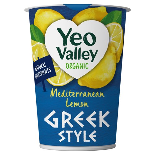 Yeo Valley Organic Greek Style Mediterranean Lemon 450g