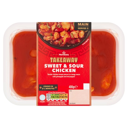 Morrisons Takeaway Sweet & Sour Chicken   400g