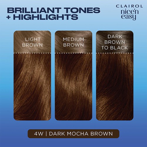 Clairol Nice'n Easy Creme Permanent Hair Dye - 4w Dark Mocha Brown