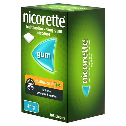 Nicorette Fruitfusion Gum 4mg 105s