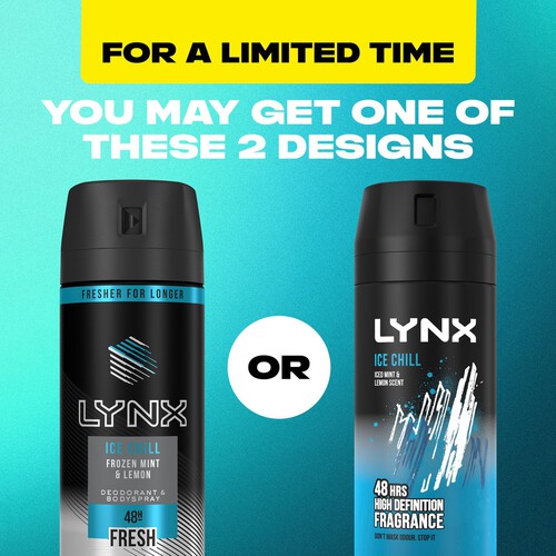 Lynx Ice Chill Body Spray For Men