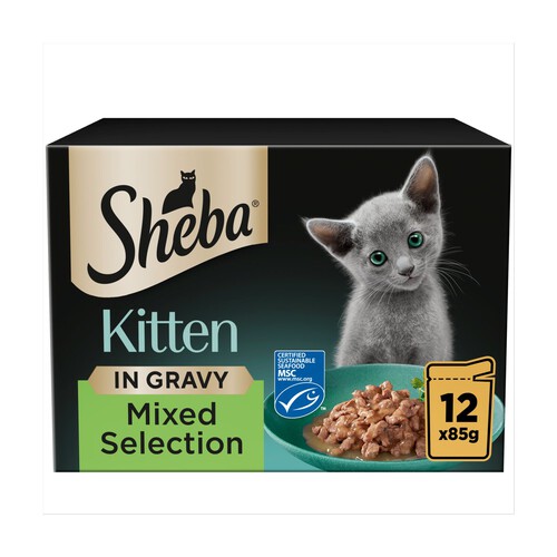 Sheba Sauce Collection Kitten Mixed Selection In Gracy