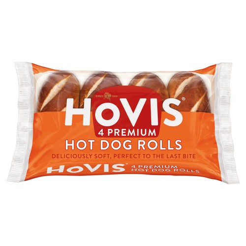 Hovis Premium Hot Dog Rolls 4 Pack