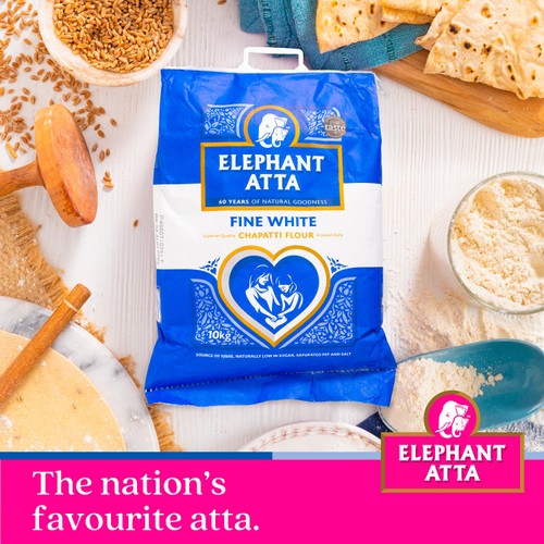 Elephant Atta Fine White Chapatti Flour   10kg