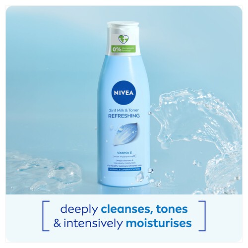 NIVEA 2-In-1 Cleanser & Toner for Normal & Combination Skin 